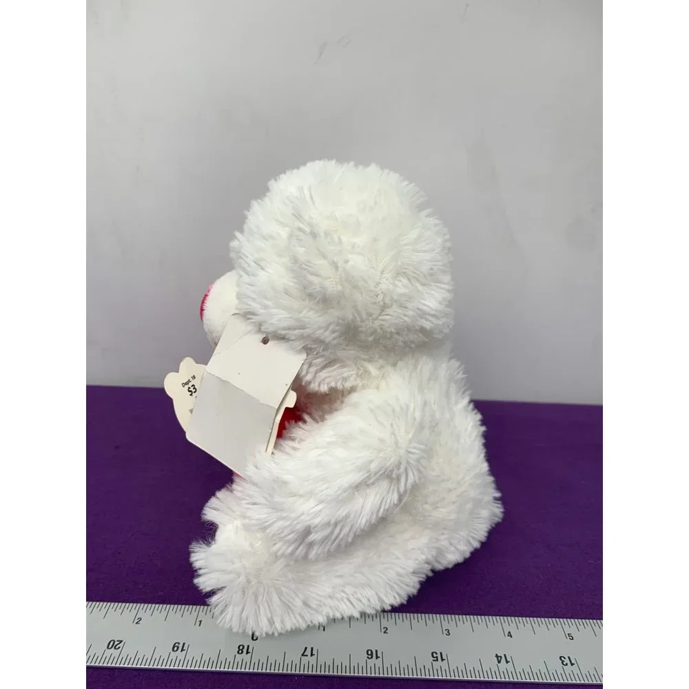 Walmart Only You Valentine Bear 7 Inch Pink Heart Bow Plush Stuffed Animal